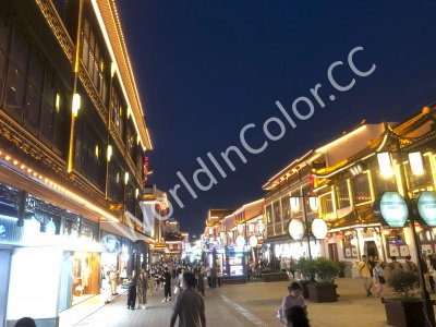 Suzhou Shopping Street By Night