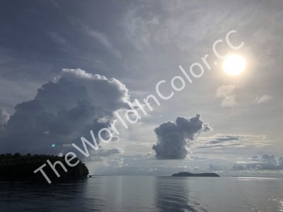 Clouds Over Pulai Ai In Banda Neira