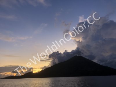 Sunrise Over Gunung Api In Banda Neira