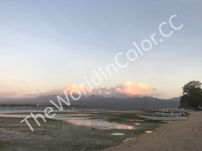 Sunset Over North-West Lombok